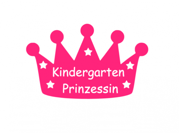 Kindergarten Prinzessin Bügelbild